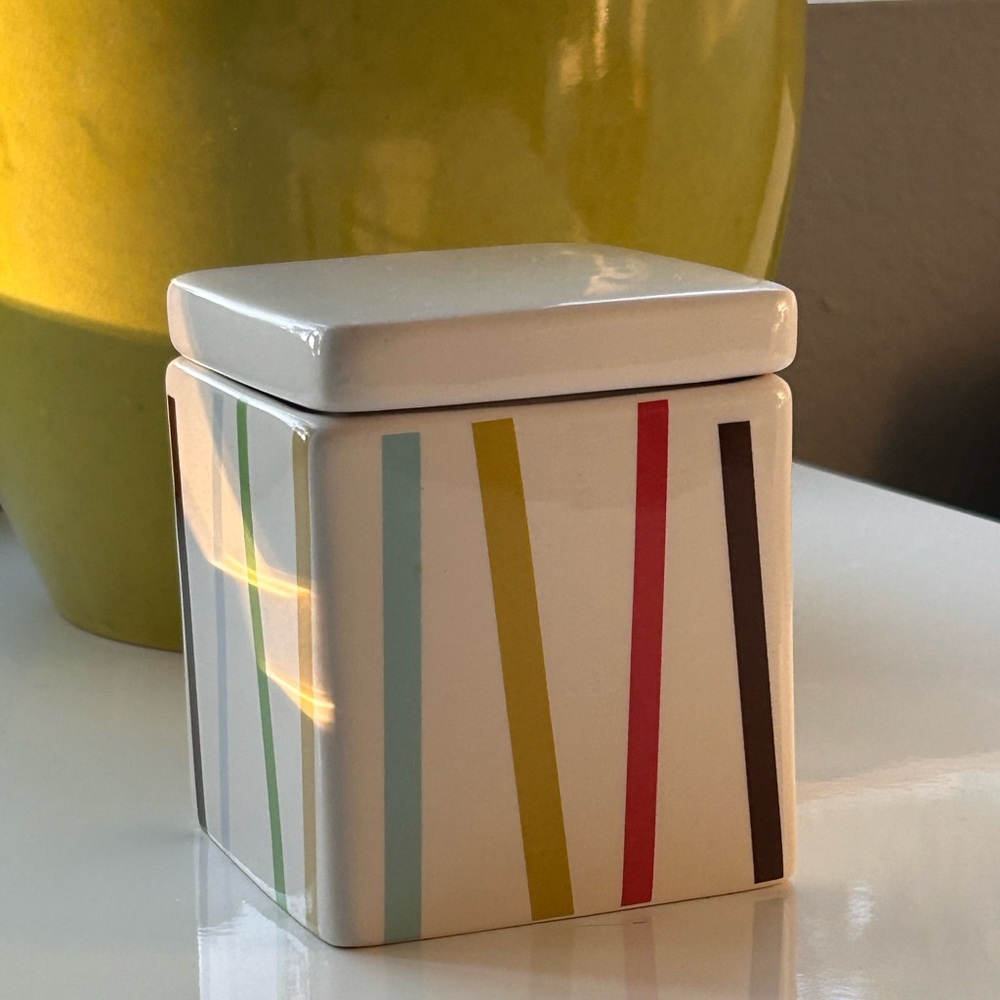 Echo Striped Ceramic Kitchen Canister